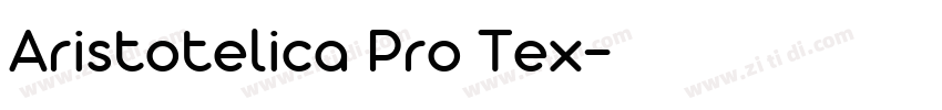 Aristotelica Pro Tex字体转换